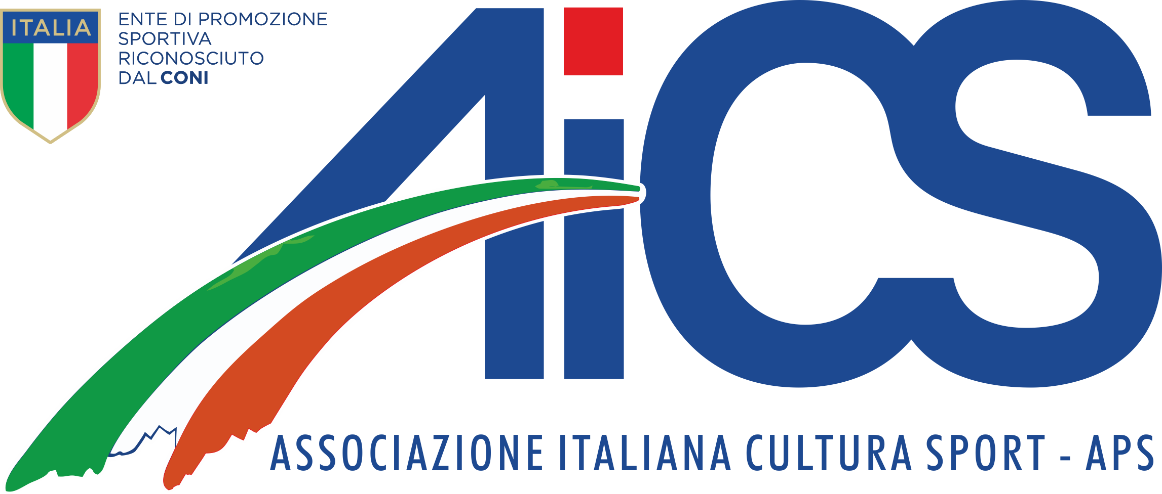 Logo AICS con riconoscimento CONI